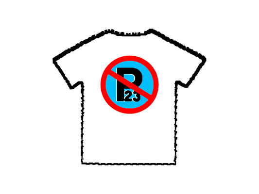 Red Blue P23 Parking Tee